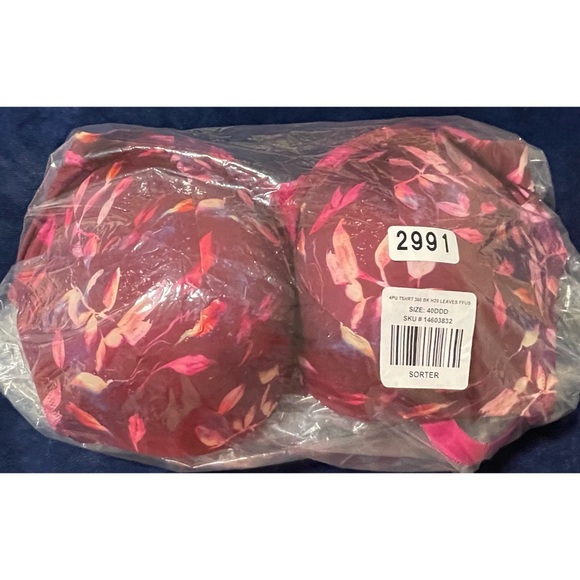 Torrid Leaves Print Underwire Bra - NWT SZ 40DDD - Picture 8 of 8